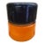 Vintage Orange & Black Fishing Buoy — 1940s–60s Wood-Fiber Maritime Float For Sale