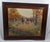 Orange Mid 20th Century V. Scoville Wing Original Equestrian Hunt Oil Painting, Red Coats, Autumn Golds, Ralph Lauren Style For Sale - Image 8 of 18