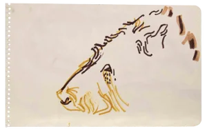 Reynold Arnould, Animal, Ink Drawing, 1970