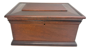 Quality Antique 19th Century Handmade Mahogany Wood Wooden Jewelry Sewing Box
