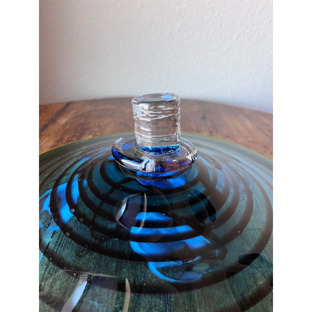 Glass Viz Glass Studios Genuine Hand Blown Wall Art Glass 12.75” For Sale - Image 7 of 7