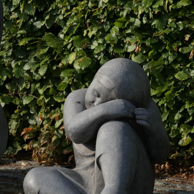 Stone Blue Stone Statue by Jan Keustermans, 1990s For Sale - Image 7 of 15