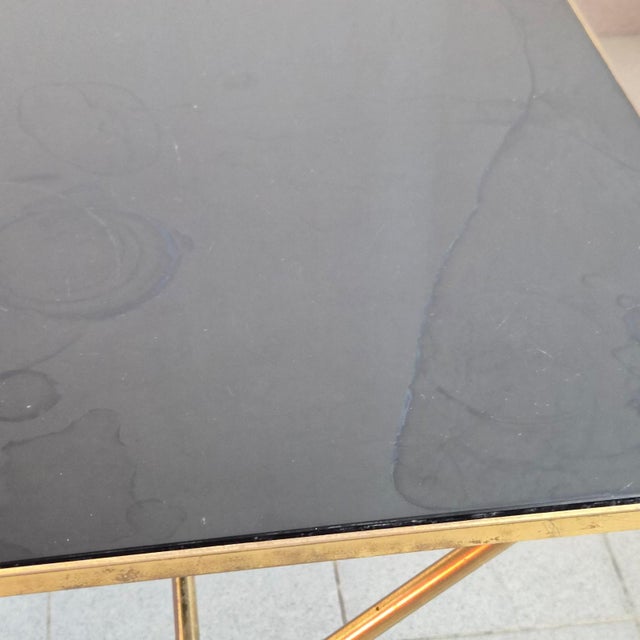 1970s Vintage Coffee Table in Bronze and Glass with Goats Feet from Maison Jansen, 1970s For Sale - Image 5 of 15