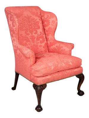 Mid 18th Century George II Period Walnut Wingback Chair