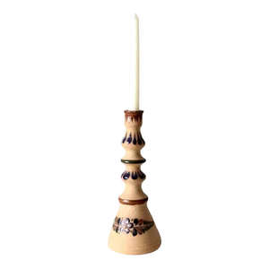 Vintage Tonala Mexican Pottery Candleholder