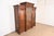 Herter Brothers Herter Brothers Style Monumental Antique Eastlake Victorian Carved Walnut and Burl Wood Triple Bookcase Cabinet For Sale - Image 4 of 13