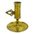 Vintage Brass Push Up Candleholder Adjustable With Patina For Sale