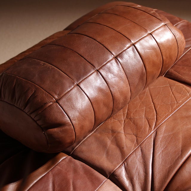 DS-80 Daybed in Cognac Patchwork Leather from de Sede, Switzerland, 1970s For Sale - Image 6 of 18