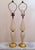 Vintage Mid Century Murano Venetian White & Gold Glass Lamps- a Pair For Sale - Image 10 of 10