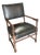Antique Barley Twist Carved Lion Arm Chair For Sale