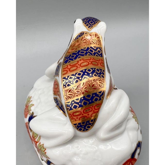Vintage Andrea by Sadek Frog Imari Porcelain Trinket Box- Royal Crown Derby / Limoges Style – Japanese / Chinoiserie For Sale - Image 13 of 13