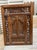 Vintage Indian Hand-Carved Teak Architectural Shutter Mirror, 32" For Sale - Image 9 of 18