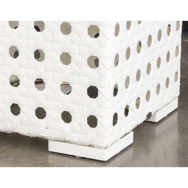 Skyline Design Glass Top Side Tables, Pair For Sale In New York - Image 6 of 9