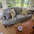 Textile Lillian August Blue Sofa For Sale - Image 7 of 11