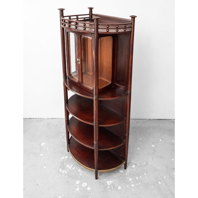 Early 20th Century Secessionist Salon Cabinet with Display Section by Prof. Josef Hoffmann for Jacob & Josef Kohn, Vienna, 1904 For Sale - Image 5 of 10