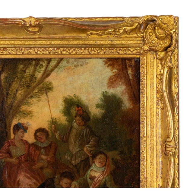 Philippe Mercier, Gallant Scene, 1700s, Oil on Canvas, Framed For Sale - Image 4 of 8