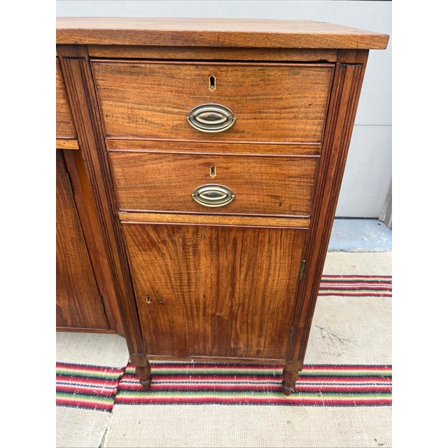 Early 19th Century A Very Fine Antique Mid-Atlantic Walnut Sheraton Sideboard, Circa 1820’s For Sale - Image 5 of 12