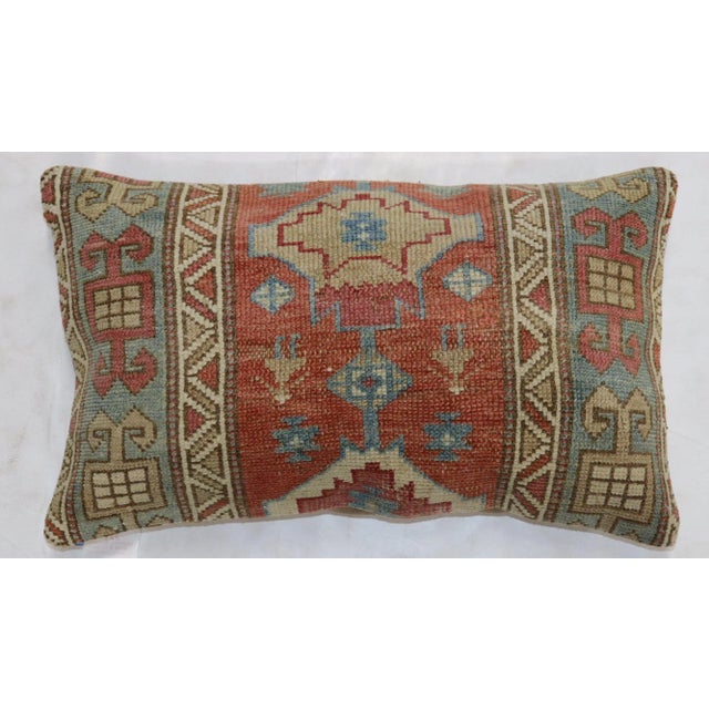 Rustic Large Caucasian Rug Pillow For Sale - Image 3 of 3