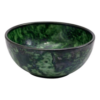 Handcrafted Ceramic Bowl by Erik Mornils for Nittsjö, Sweden, 1930s For Sale