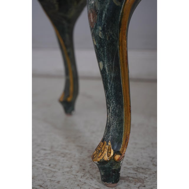 Venetian Marble Top Paint Decorated Console Sideboard For Sale - Image 16 of 18