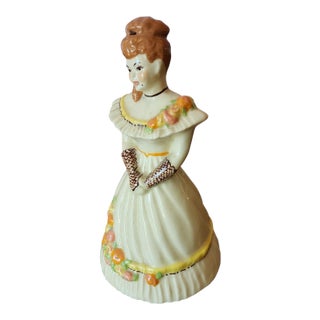 Vintage 1947 Porcelain "Lillibelle" Figurine Bell ~ Ceramic Arts Studio ~ No Clapper For Sale