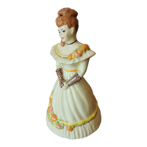 Vintage 1947 Porcelain "Lillibelle" Figurine Bell ~ Ceramic Arts Studio ~ No Clapper