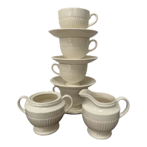 1970s Wedgwood & Barlaston of Etruria “Edme” Tea Service - 10 Pieces