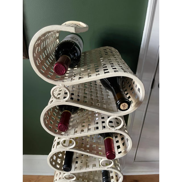 Mid Century Modern 1950s Metal Sculptural Wine Rack Chairish