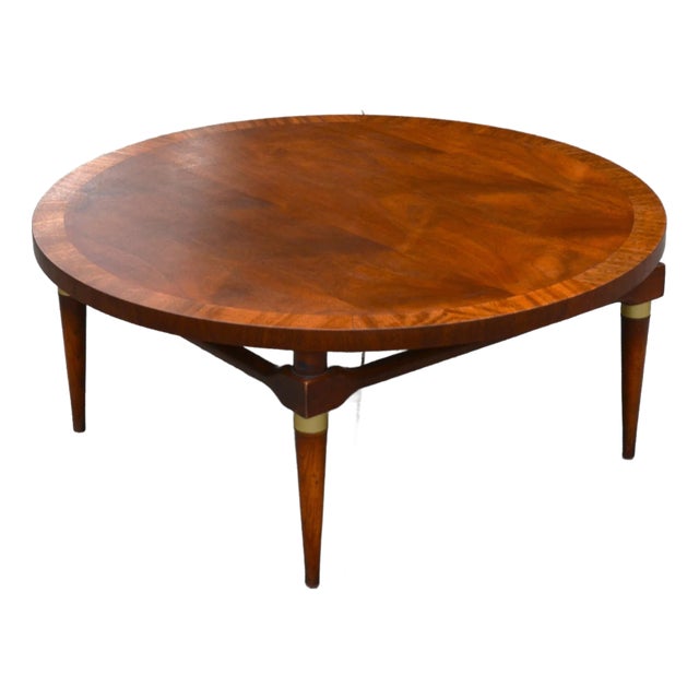 Round Mid-Century Modern Coffee Table by Lane Furniture Company, 1957 For Sale