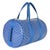 Contemporary Sky Blue Goyardine Barrel 40 Sports Bag For Sale - Image 3 of 9