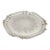 Vintage Lunt Silverplate Engraved Floral Scalloped Serving Tray For Sale