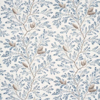 SAMPLE - Schumacher Pinewood Wallpaper In Winter For Sale