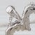 Modern 0.37ctw Diamond Open Heart Pendant Necklace 14k White Gold 18" Rope Chain For Sale - Image 3 of 6