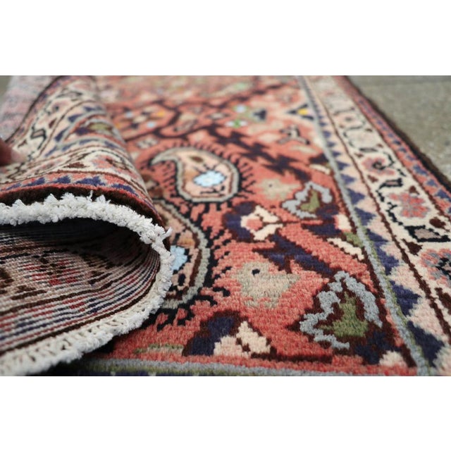 Pink Galerie Shabab Collection Mid-20th Century Persian Hamadan Rug For Sale - Image 8 of 8