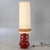 Mid-Century Modern Tall Red Glazed Ceramic Lamp from Vallauris, France, 1960s For Sale - Image 3 of 3