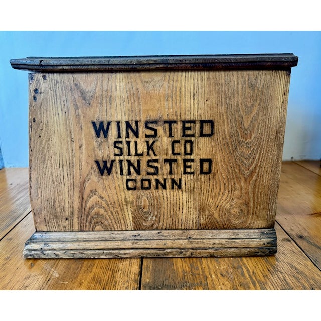 American Vintage Spool Cabinet For Sale - Image 3 of 11