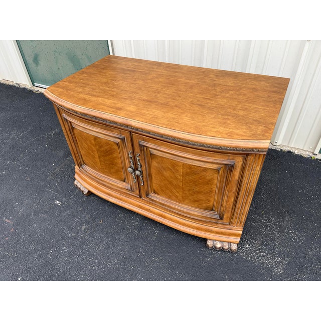 Michael Amini Aico Paw Foot Media Console Cabinet For Sale - Image 9 of 12