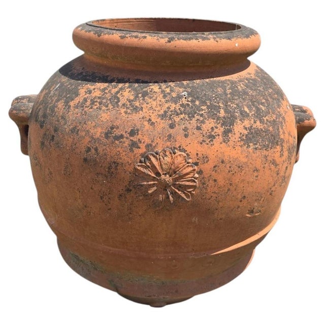 Ceramic Italian Terracotta Grain Storage Jar, 1950s For Sale - Image 7 of 7
