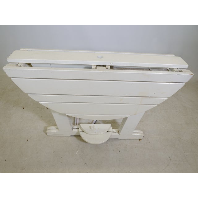 Vintage Wooden Riviera Folding Garden Table from Triconfort, 1970s For Sale - Image 4 of 7