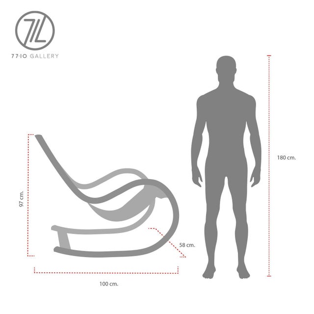 Mexican 1970s Mexican Rocking Chair Made in Tropical Wood For Sale - Image 3 of 17