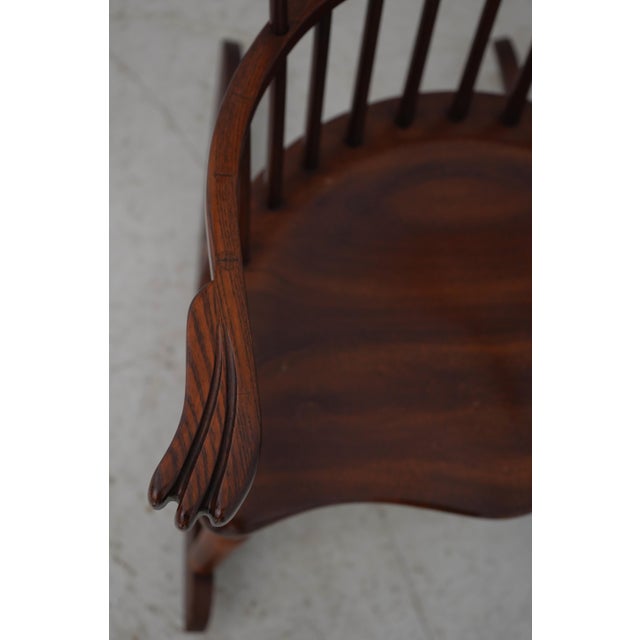 Wood Frederick Duckloe Small Size Windsor Rocker For Sale - Image 7 of 18