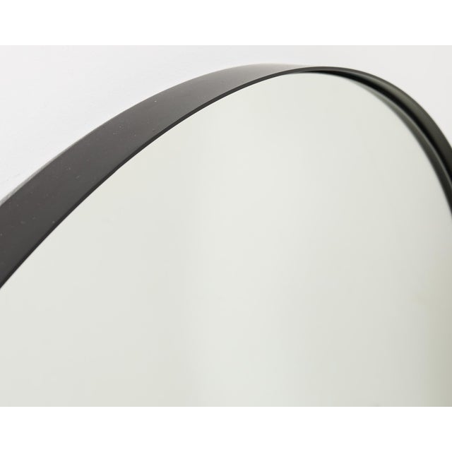 2000 - 2009 Restoration Hardware Round Bristol Mirror Blackened 42 In. For Sale - Image 5 of 13