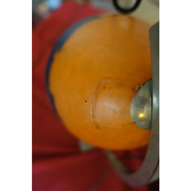 Art Deco Glass Paste Table Lamp from Noverdy, 1920s For Sale - Image 3 of 8