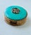 1970s Vintage 1970s Estée Lauder Torquoise Compact/Keepsake Box For Sale - Image 5 of 8