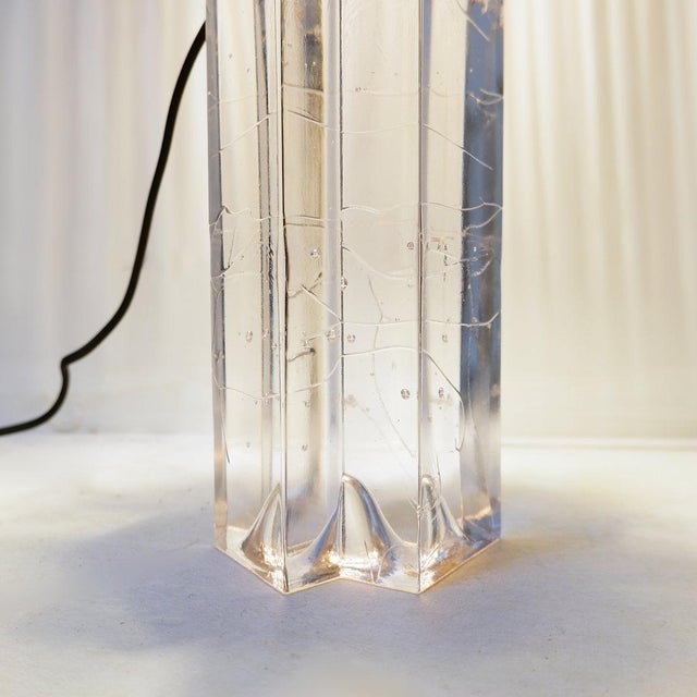 Glass Arkipelago Table Lamp attributed to Timo Sarpaneva for Ittala, Sweden, 1960s For Sale - Image 7 of 12