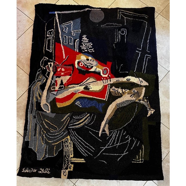 ARTIST: Salvador Dali TITLE: Still Life By The Light of The Moon - Nature au Clair De Lune MEDIUM: Woven Tapestry SIGNED:...