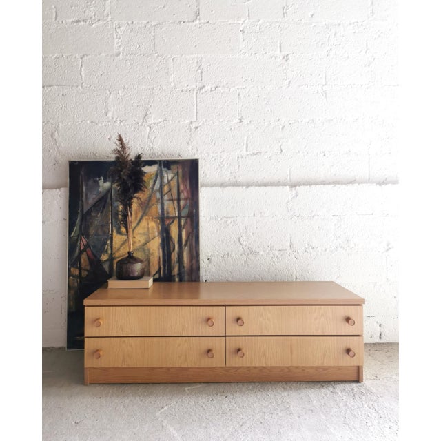 Industrial Mid-Century Modern German Lowboard in Beech, 1960s For Sale - Image 3 of 14