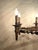 1920s Arts and Crafts Golden Hand-Forged Six-Light Iron Chandelier, Germany, 1920s For Sale - Image 5 of 18