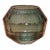 2020s Emerald Green Mouth-Blown, Hand-Cut and Polished Glass Ball Vase For Sale