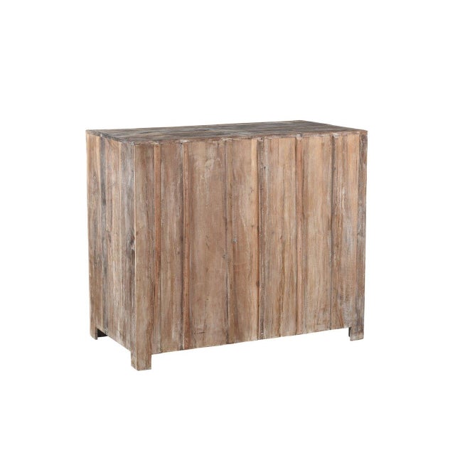 2020s Cabinet/Buffet Constructed From Antique Indian Carved Door Panels and Reclaimed Wood For Sale - Image 5 of 5
